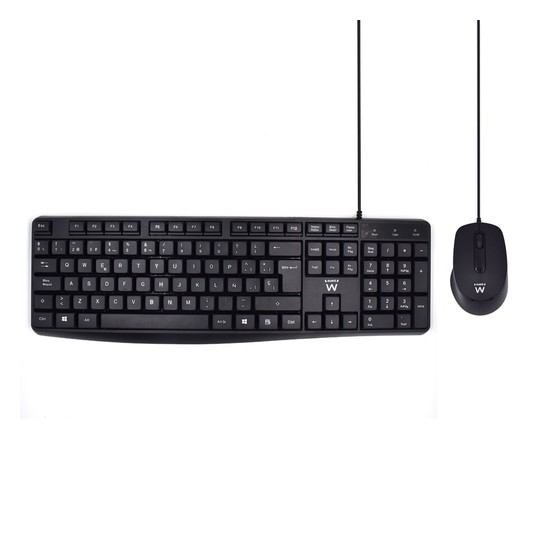 Ewent ew3006 kit teclado+ raton escrit. silenciosa