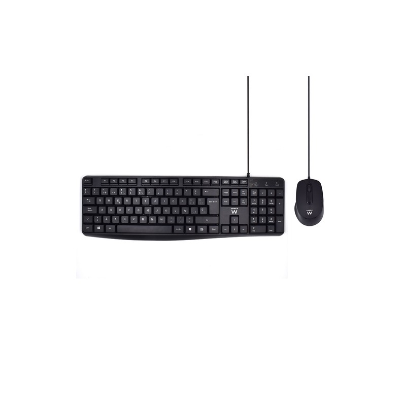 Ewent ew3006 kit teclado+ raton escrit. silenciosa