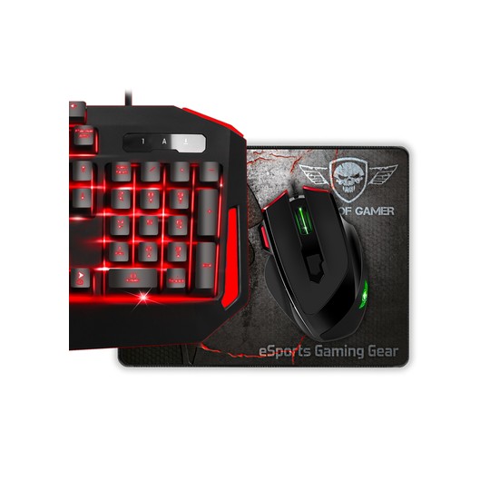 Spirit of gamer pack teclado+ rato+ alfombrilla