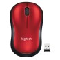 Logitech ratón inalámbrico m185 rojo
