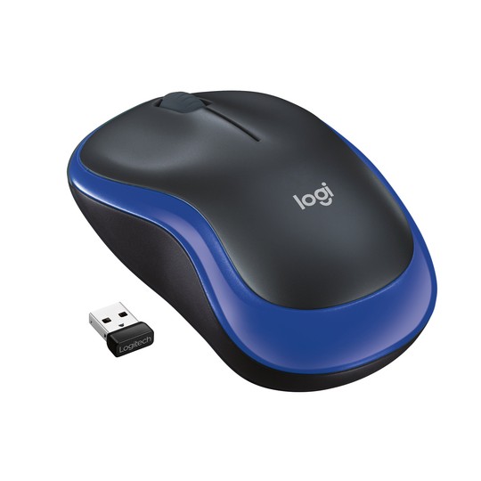 Logitech ratón inalámbrico m185 azul
