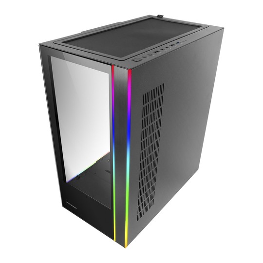 Caja E-atx Torre Gaming Mars Gaming Mc-ult Xxl Black Frontal Y Lateral De Cristal Templado Sin Fuente De Alimentacion