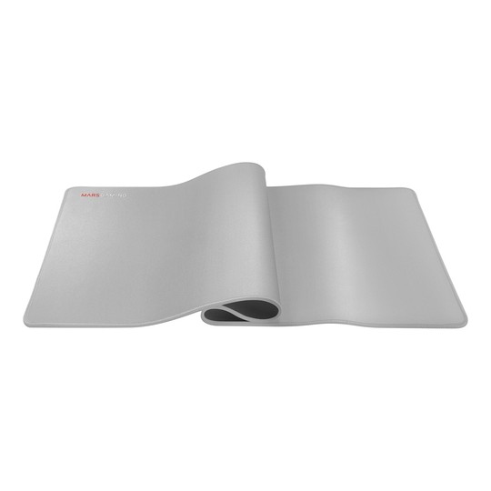 Alfombrilla Mars Gaming Mmpxl Silver 800x300mm Doble Capa De Nanotejido Y Goma Natural