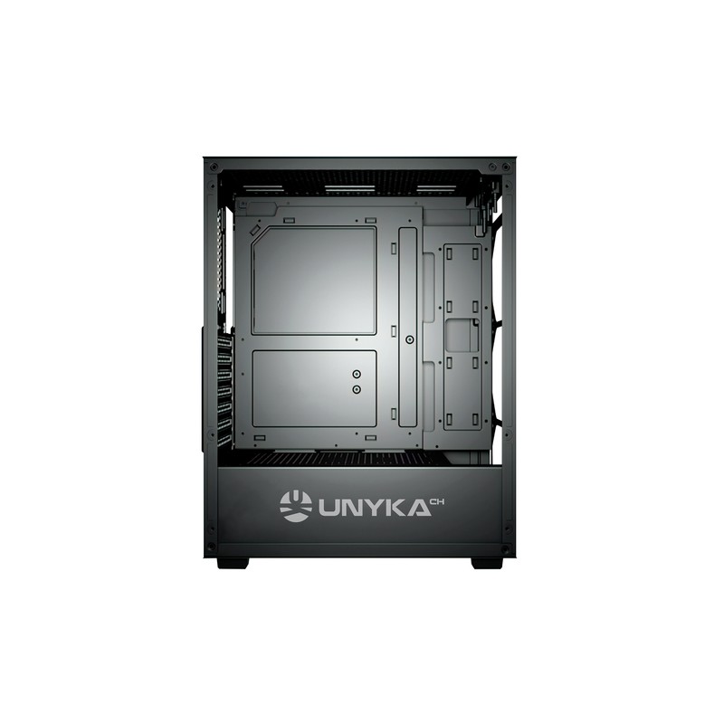 Caja Atx Semitorre Gaming Unykach Atx Uk 511303 Color Negro Panel Lateral Cristal Templado 4 Vent Argb 120mm 2xusb 3.0