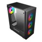 Caja Atx Semitorre Gaming Unykach Atx Uk 511303 Color Negro Panel Lateral Cristal Templado 4 Vent Argb 120mm 2xusb 3.0