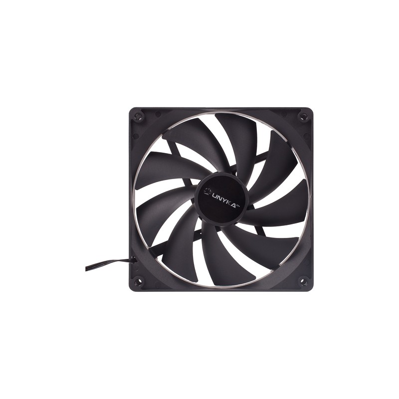 Ventilador Interno Unyka 140mm Color Negro 9 Aspas