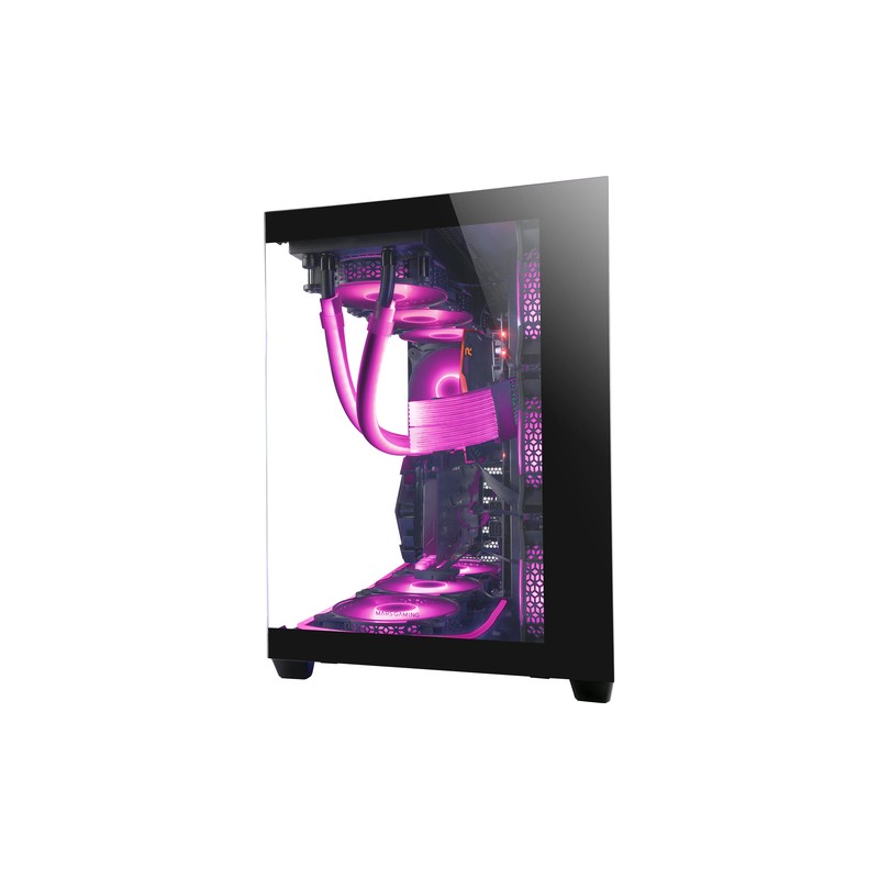 Caja E-atx Torre Gaming Mars Gaming Mcv4 Black Xxl Premium Custom Doble Ventana De Cristal Templado