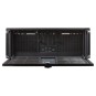 Caja Rack 19" Unykach Uk51918 4u Atx Color Plata Negro 3 Bahias 1x Usb3.0 1xusb-c F.a Atx/ Redundante Cierre Con Llave
