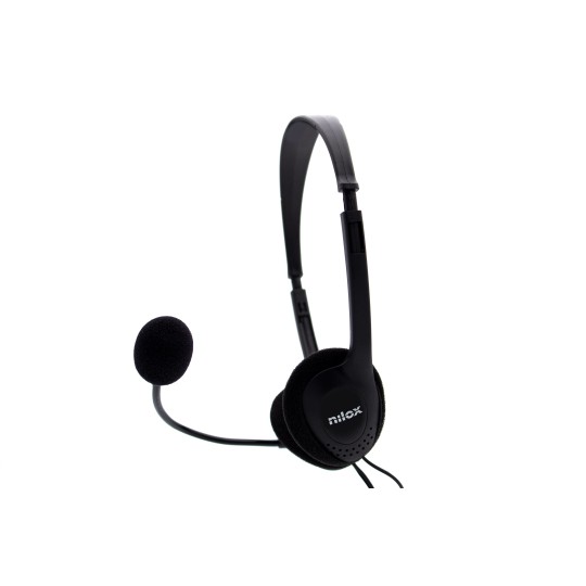 Nilox auriculares nxcm0000004 doble jack negro