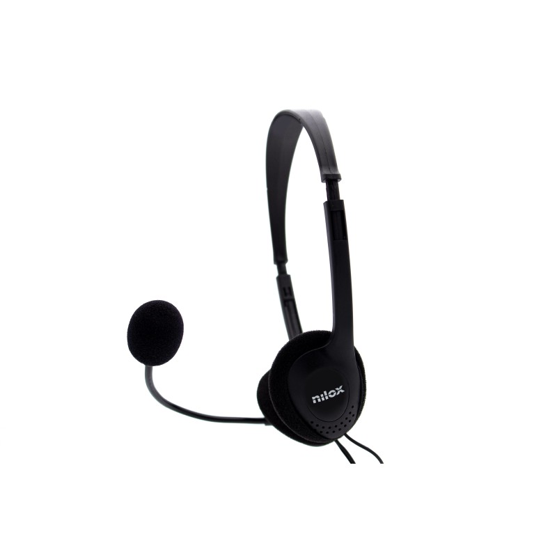 Nilox auriculares nxcm0000004 doble jack negro