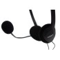 Nilox auriculares nxcm0000004 doble jack negro