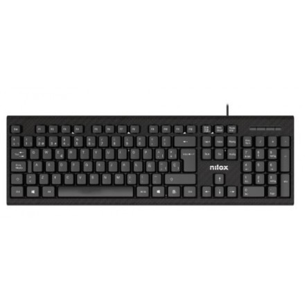 Nilox kit teclado+raton nxkme0011 usb negro