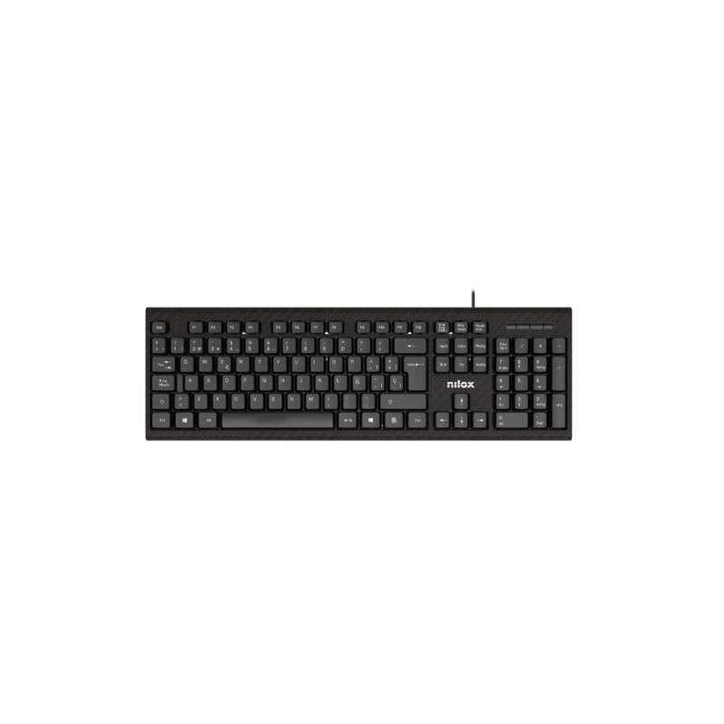 Nilox kit teclado+raton nxkme0011 usb negro