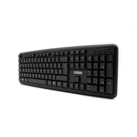 Nilox teclado compacto nxkbe000002 usb negro