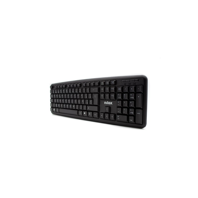 Nilox teclado compacto nxkbe000002 usb negro