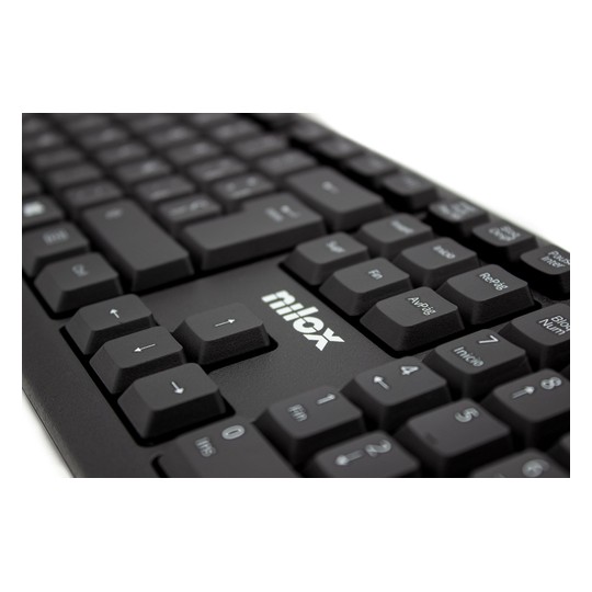Nilox teclado compacto nxkbe000002 usb negro