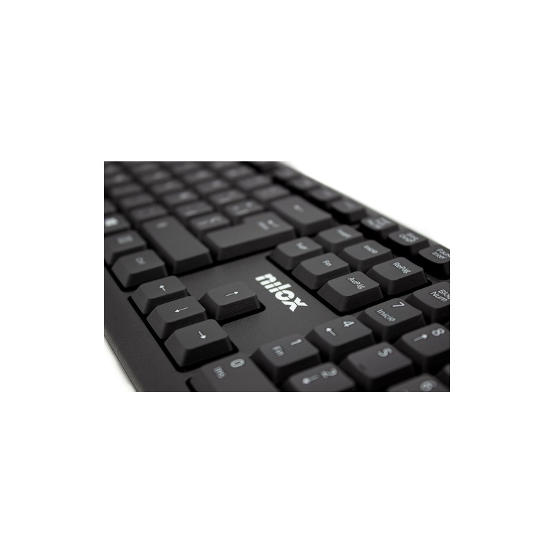 Nilox teclado compacto nxkbe000002 usb negro