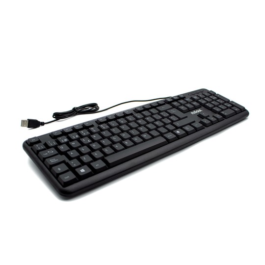 Nilox teclado compacto nxkbe000002 usb negro
