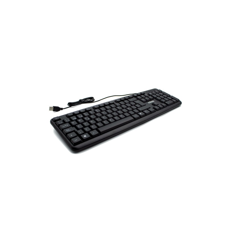 Nilox teclado compacto nxkbe000002 usb negro