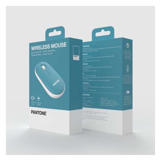 Celly raton pantone inalambrico azul click silen.