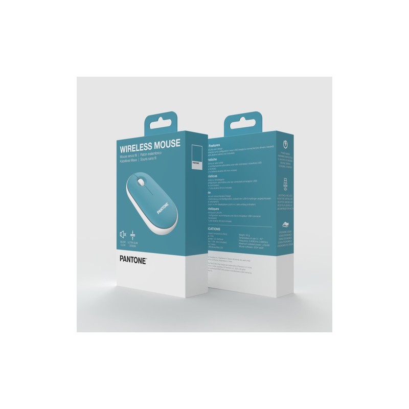 Celly raton pantone inalambrico azul click silen.