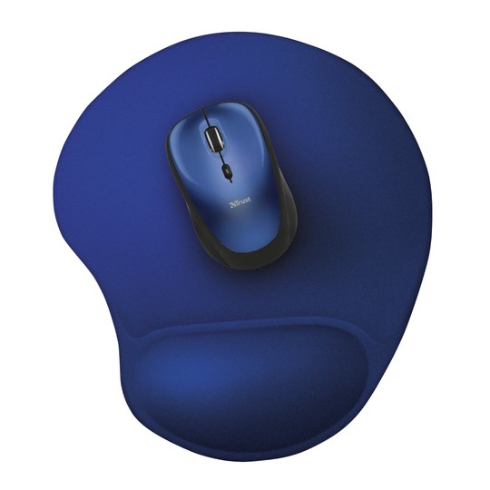 Alfombrilla Trust Bigfoot Gel - Base Antideslizante - Superficie De Microfibra Color Azul 20426