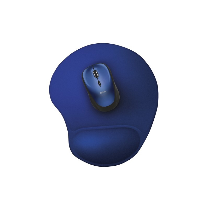 Alfombrilla Trust Bigfoot Gel - Base Antideslizante - Superficie De Microfibra Color Azul 20426