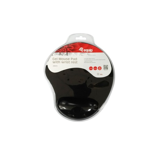 Alfombrilla De Gel Para Mouse Equip Life Color Negro