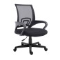 Silla De Oficina Equip De Malla Color Negro Recubrimiento Pu De Alta Calidad Diseño Ergonomico
