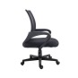 Silla De Oficina Equip De Malla Color Negro Recubrimiento Pu De Alta Calidad Diseño Ergonomico
