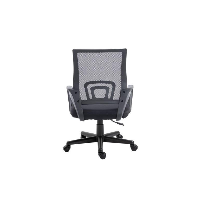 Silla De Oficina Equip De Malla Color Negro Recubrimiento Pu De Alta Calidad Diseño Ergonomico