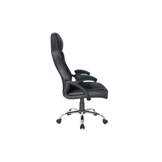 Silla De Oficina Ergonomica Equip Color Negro Recubrimiento Pu De Alta Calidad Diseño - Promo