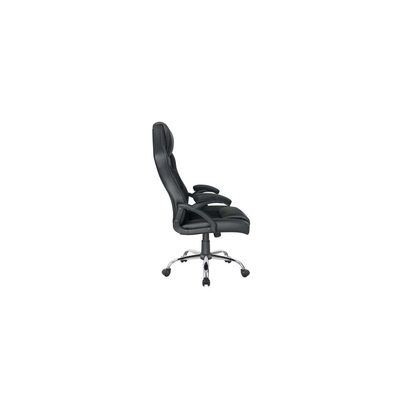 Silla De Oficina Ergonomica Equip Color Negro Recubrimiento Pu De Alta Calidad Diseño - Promo