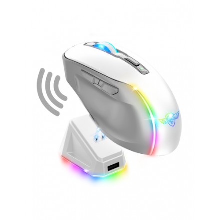 Spirit of gamer raton inalambrico elite m50 blanco