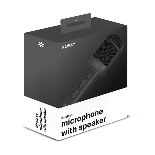 Celly microfono para niños inalambrico negro