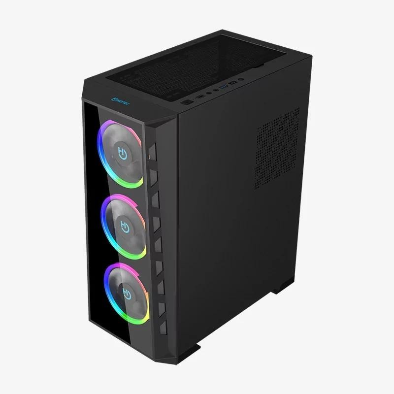 Hiditec caja atx mh12 glass argb usb 3.1 type-c