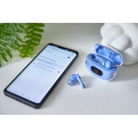 Intenso | buds plus auriculares tws anc+enc | azul