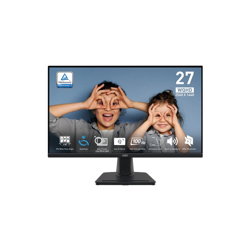 Msi mp275q  monitor 27" ips wqhd100h vga hdmi mm
