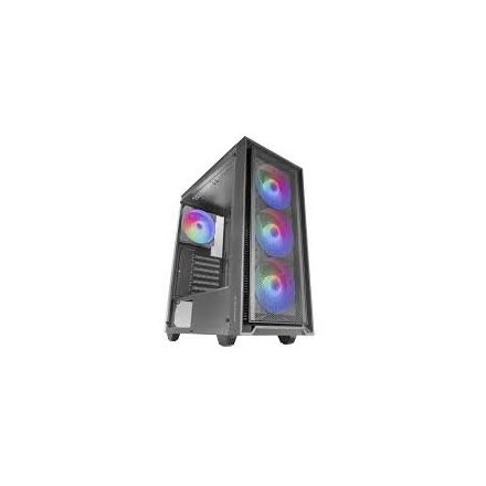 Caja Atx Semitorre Gaming Mars Gaming Mcair Frontal Negro De Malla 4x120mm Rainbow