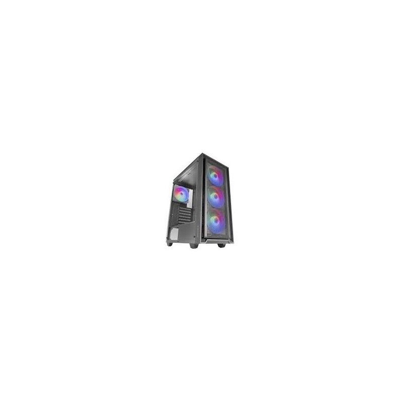 Caja Atx Semitorre Gaming Mars Gaming Mcair Frontal Negro De Malla 4x120mm Rainbow