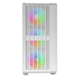 Caja Atx Semitorre Gaming Mars Gaming Mcvaultw Frontal Blanco Malla Vertical 4x120mm Argb 3xpci Vert