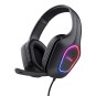 Headset Trust Gaming  Gxt416 Zirox  Conexion Audio Y Microf De 3,5 Mmn Puerto Usb-a Para La Ilumin