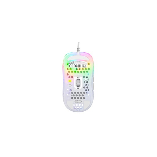 Cherry xtrfy ratón rgb 400-16.000 dpi usb white