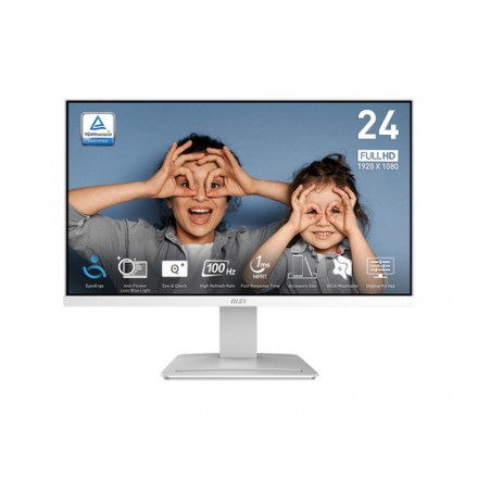 Msi mp2412w monitor 23.8" ips fhd 100h hdmi dp bco
