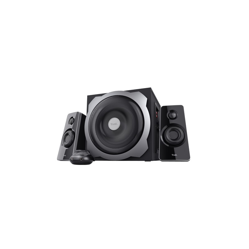 Altavoces 2.1 Trust Tytan Subwoofer De Madera, Mando A Distancia Potencia Salida 60w Rms Negro