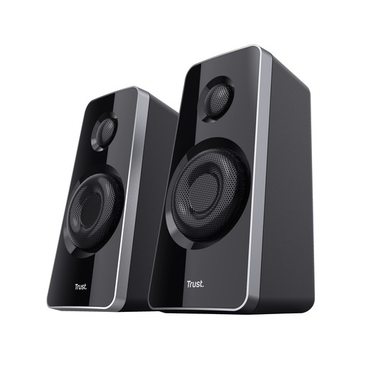 Altavoces 2.1 Trust Tytan Subwoofer De Madera, Mando A Distancia Potencia Salida 60w Rms Negro