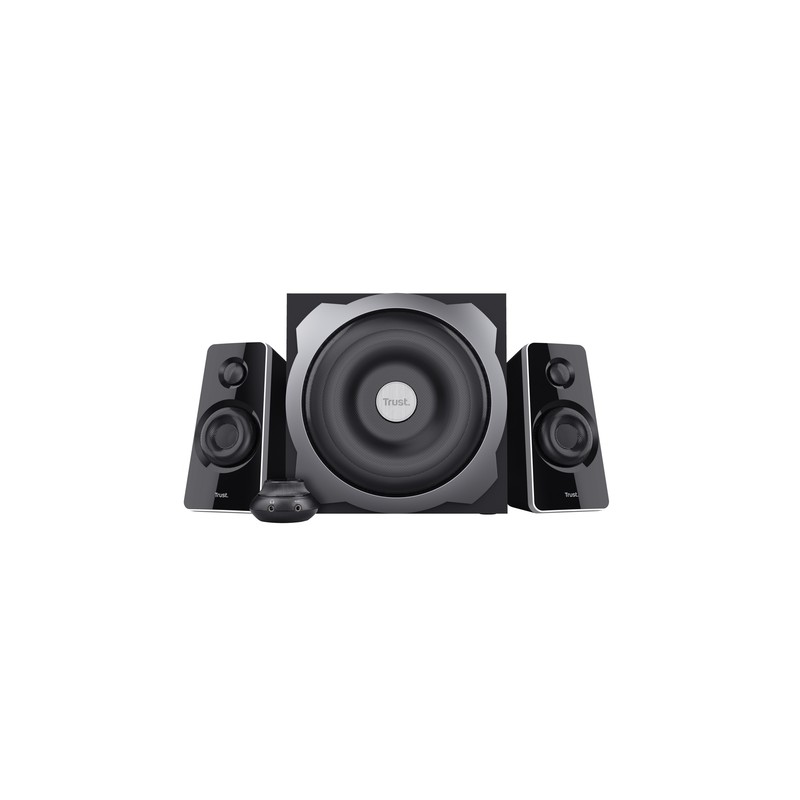 Altavoces 2.1 Trust Tytan Subwoofer De Madera, Mando A Distancia Potencia Salida 60w Rms Negro