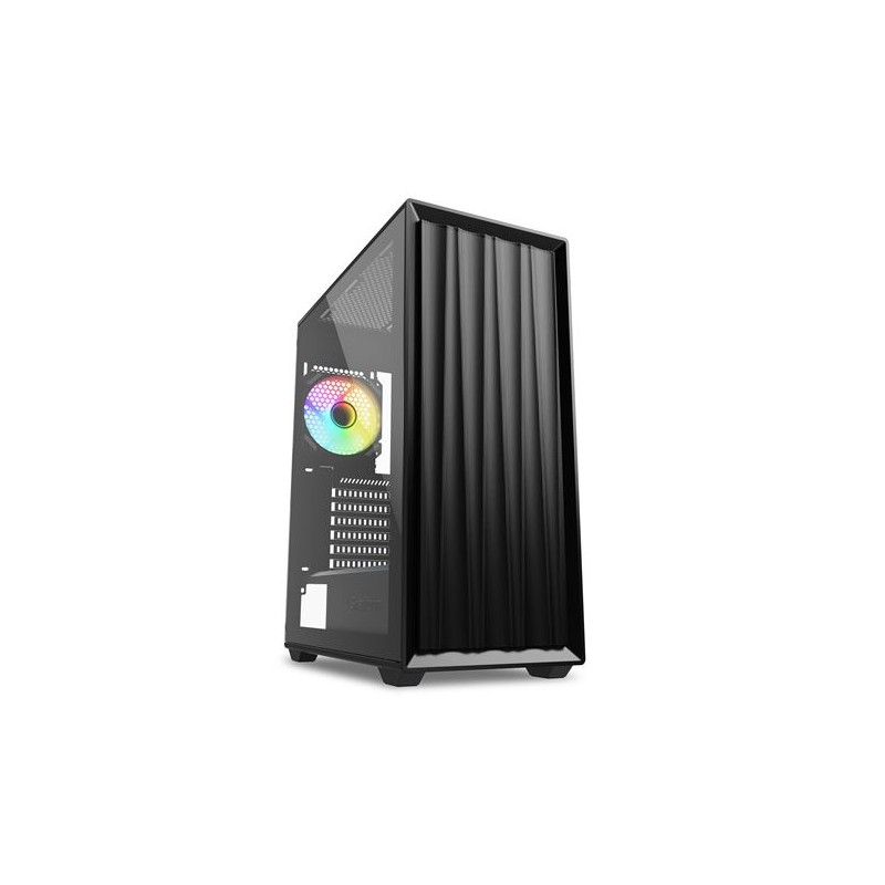 CAJA GAMING SHARKOON VK3 RGB ATX NEGRO 2XUSB 1XTRRS SN FUENTE