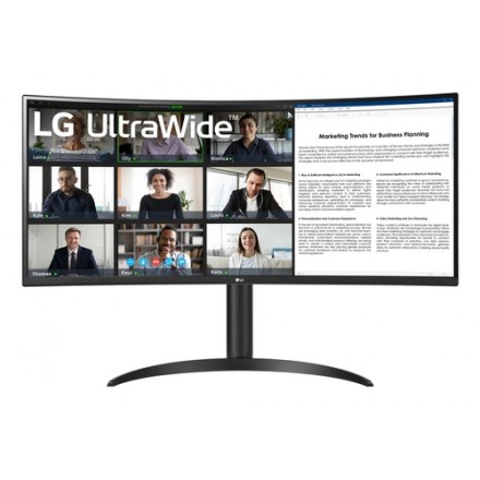 MONITOR LG 34" 34WR55QK-B HMDI X2  DO USB-C CURVO