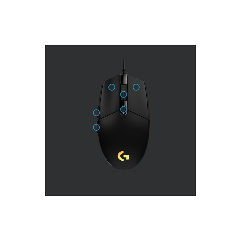 Logitech raton gaming g203 8000dpi rgb